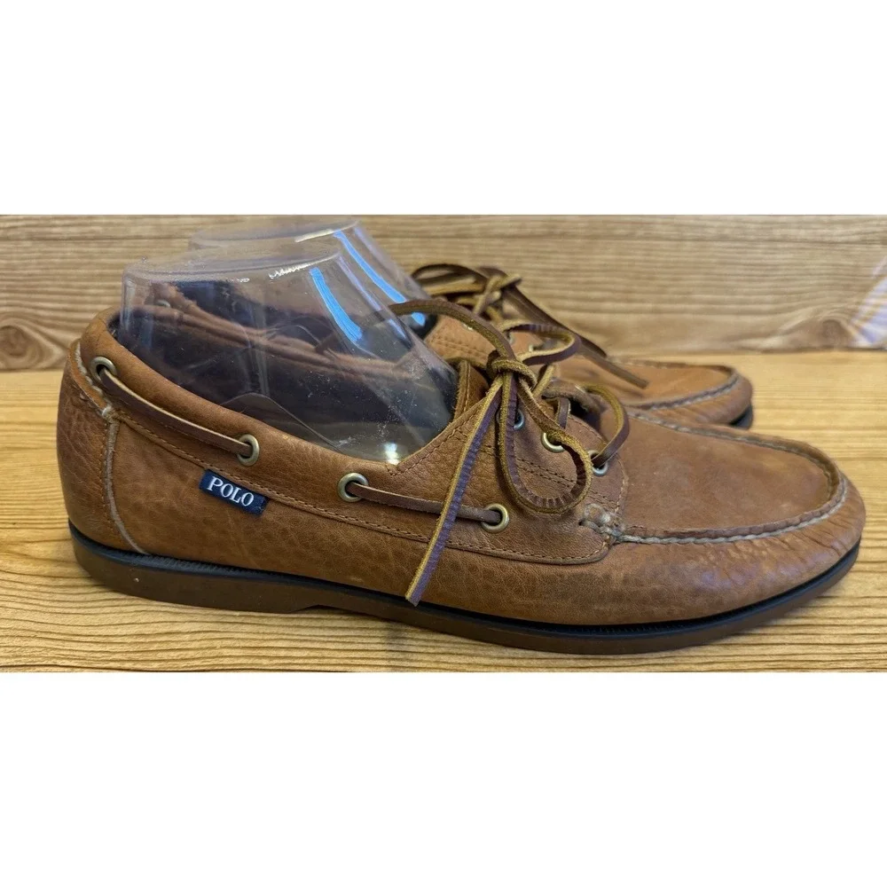 Polo‎ Ralph Lauren Bienne Boat Shoes Mens 11 D Loafers Preppy Old Money